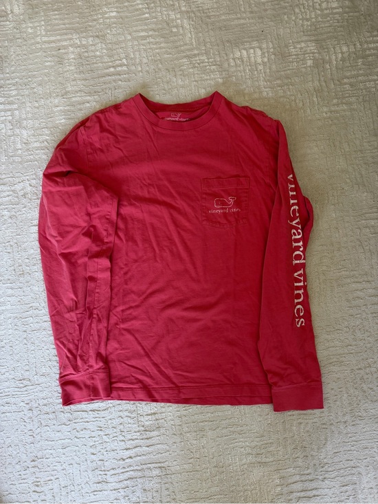 Vineyard Vines Other - Vineyard Vines Men's Long Sleeve Pocket Tee in Bright Red